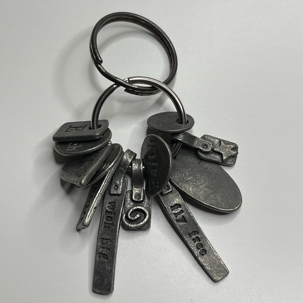 Amy Peters‎ Studio Pewter Charm Keychain Key Chain
